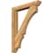 Ekena Millwork Balboa Slat Rough Sawn Bracket w/ Offset Brace, Western Red Cedar, 6"W x 36"D x 48"H BKT0604X36X48BOA06RWR - alternate 1